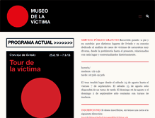 Tablet Screenshot of museodelavictima.org